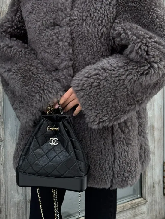 Шубка - дубленка двухсторонняя из натуральной овчины - фото 1