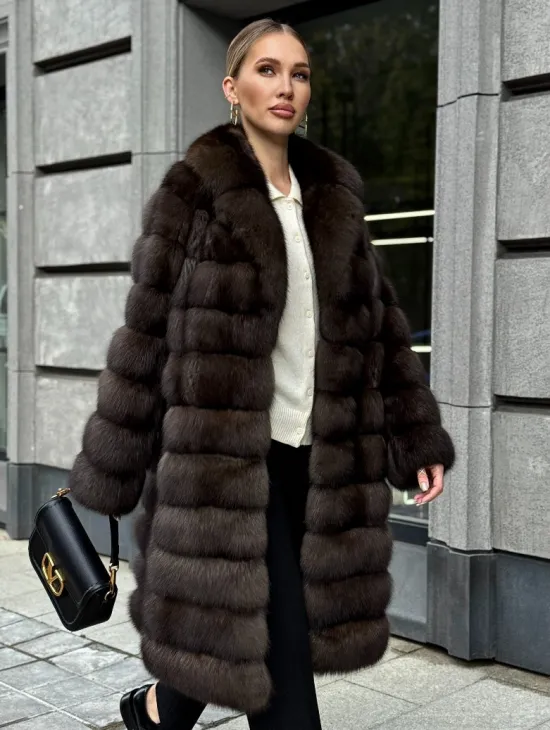 Шуба из соболиного меха - фото 7