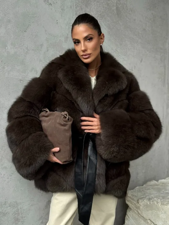 Шуба из песца под соболь - фото 8