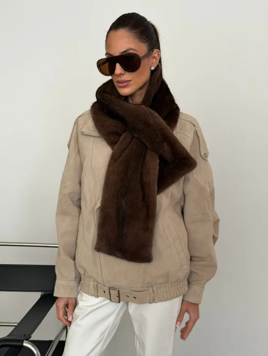 Шарф из меха норки - фото 8