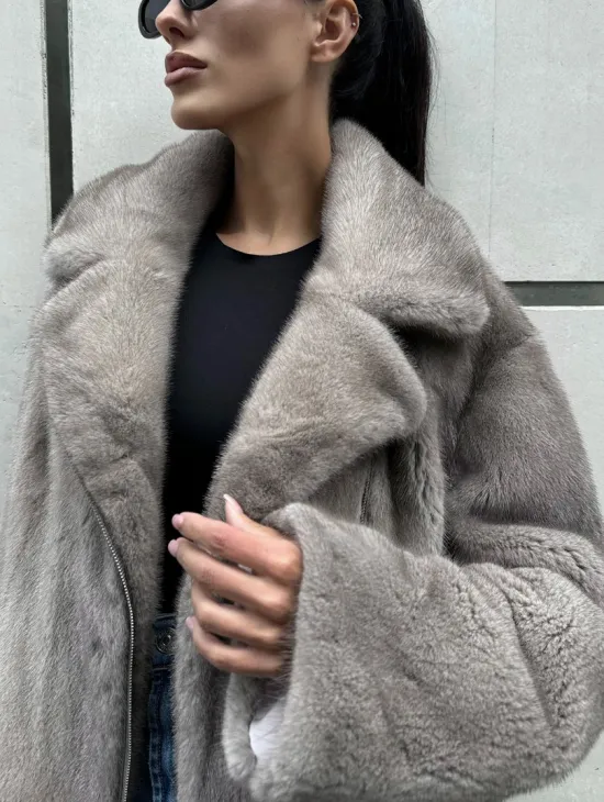 Шуба - косуха из меха норки - фото 2